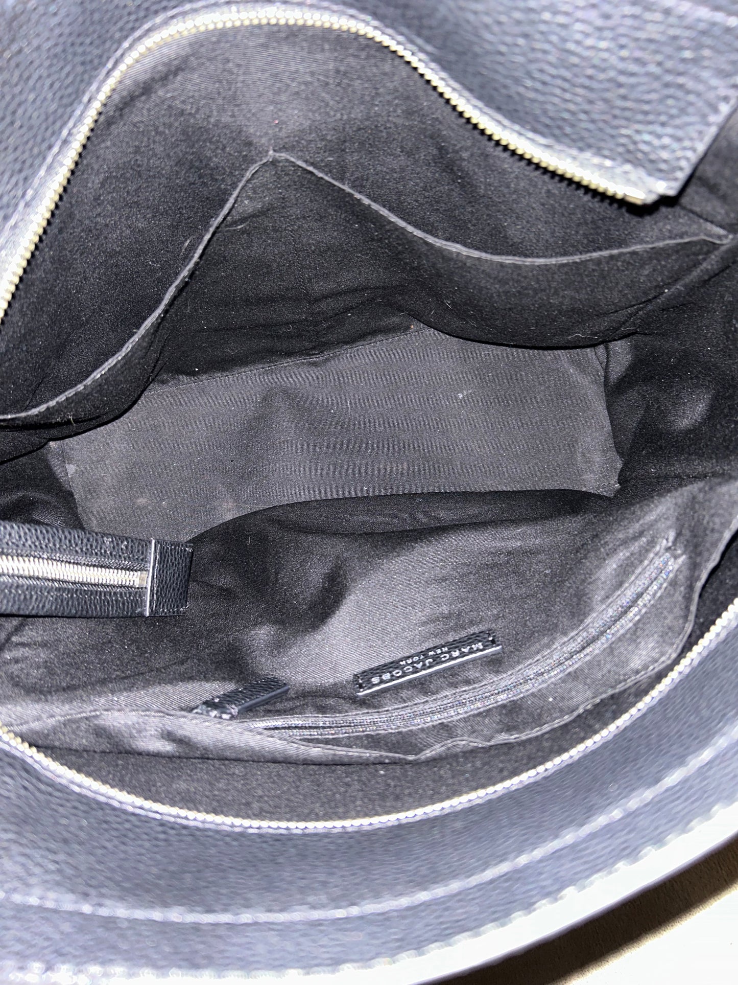 Marc Jacobs Large Black Leather Tote