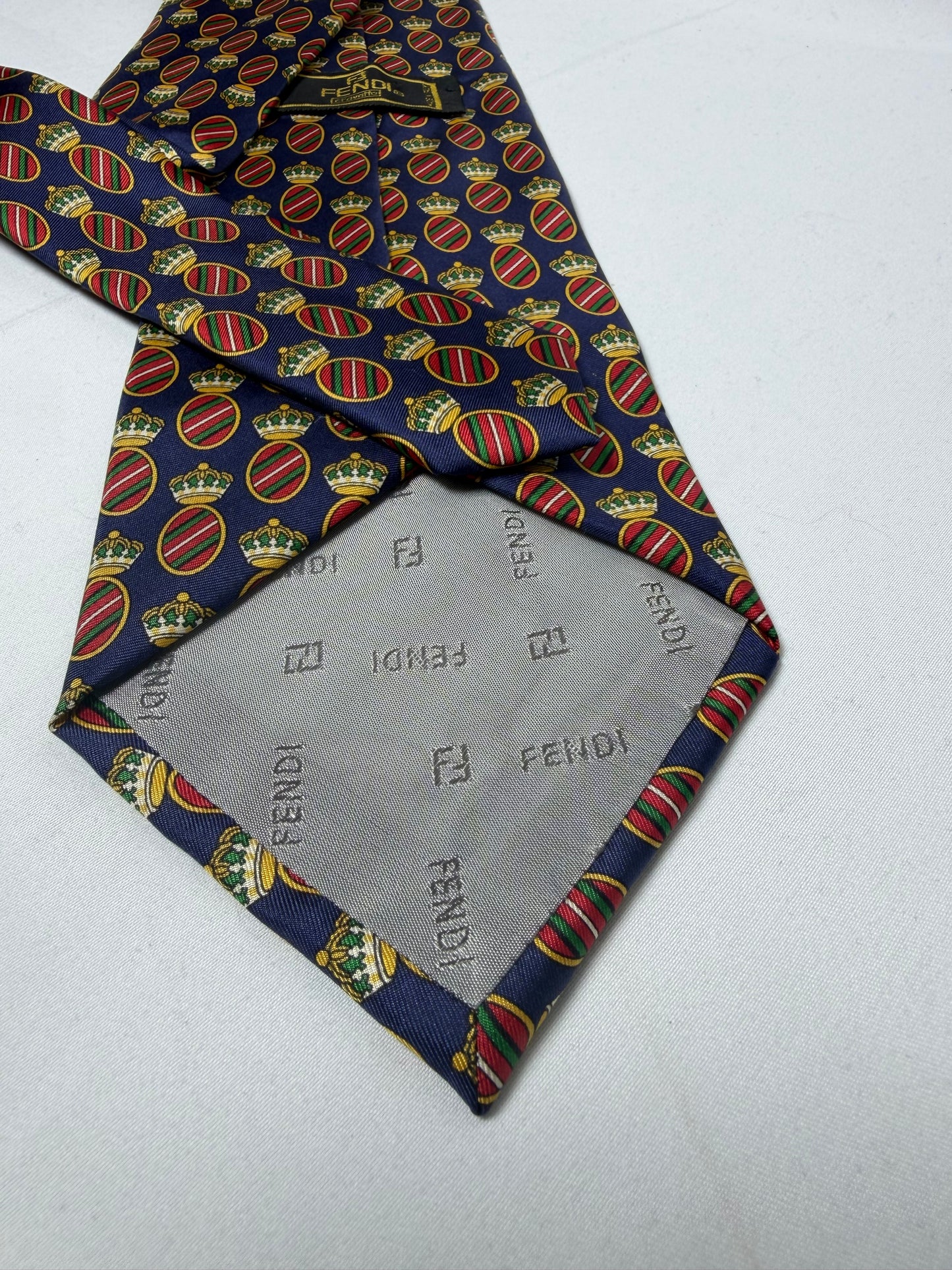 Fendi 100% Silk Tie Made in Italy