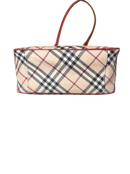 Burberry Classic Plaid and Red Handbag