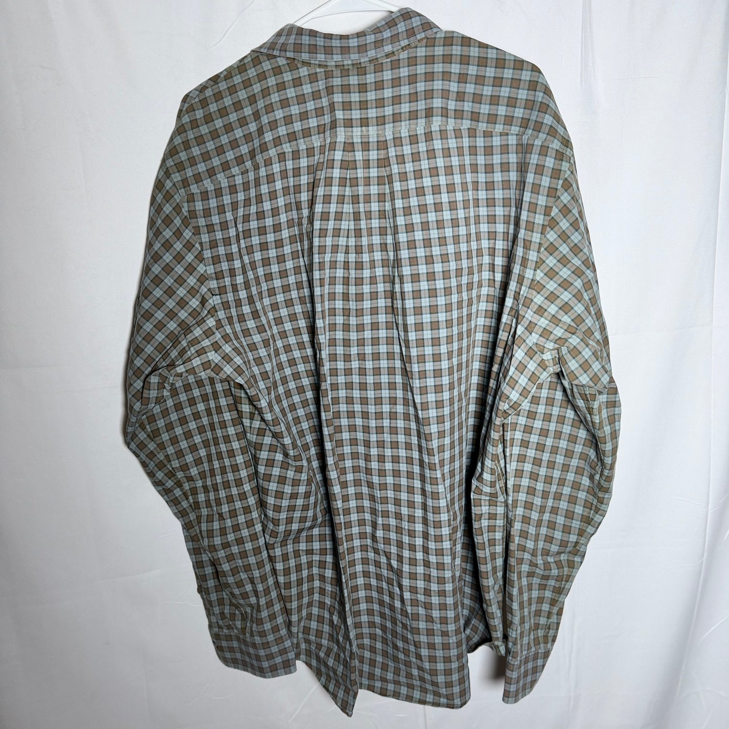 Ralph Lauren Brown and Blue Button Down