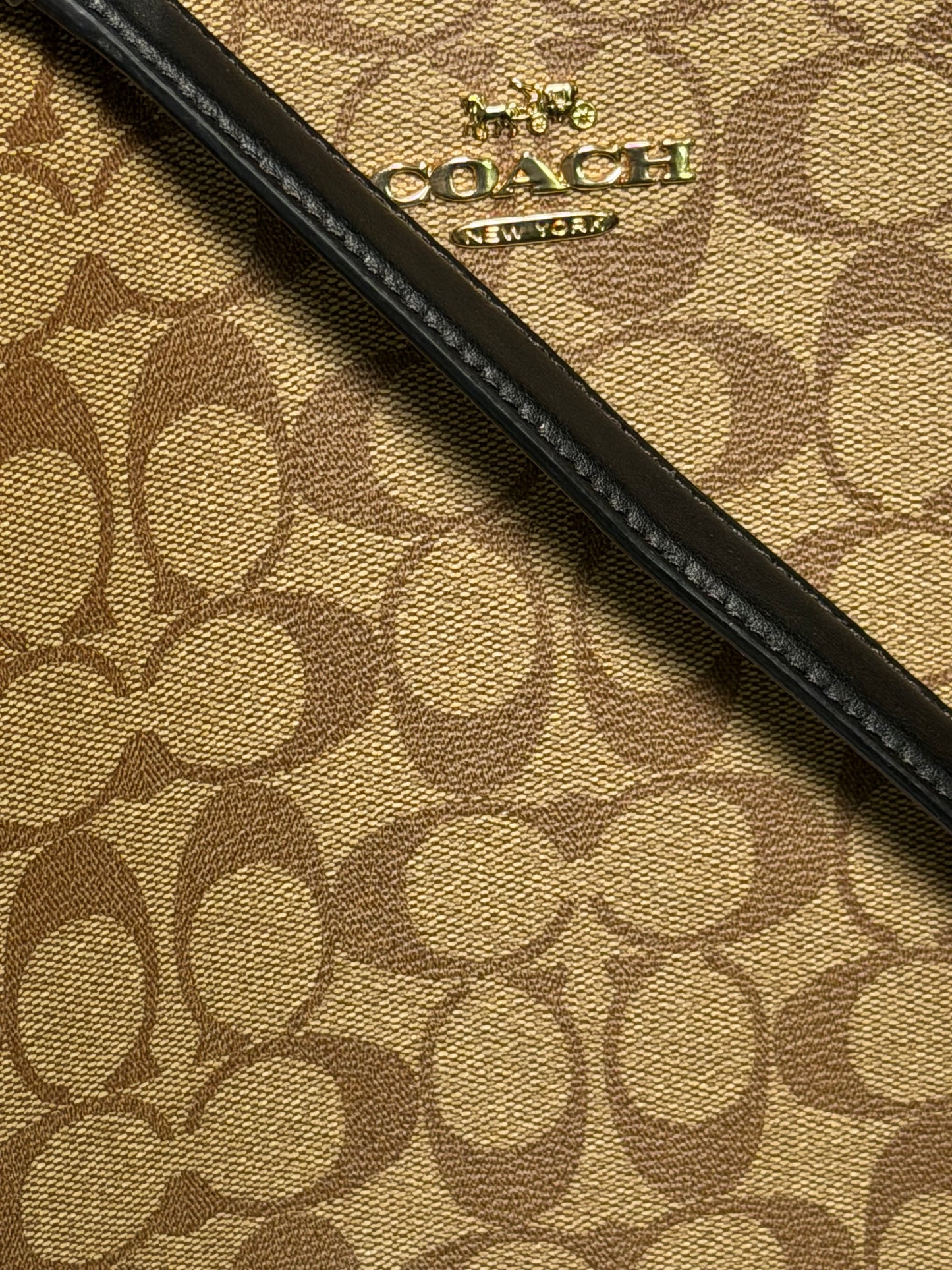 Coach Signature Crossbody Bucket Tote