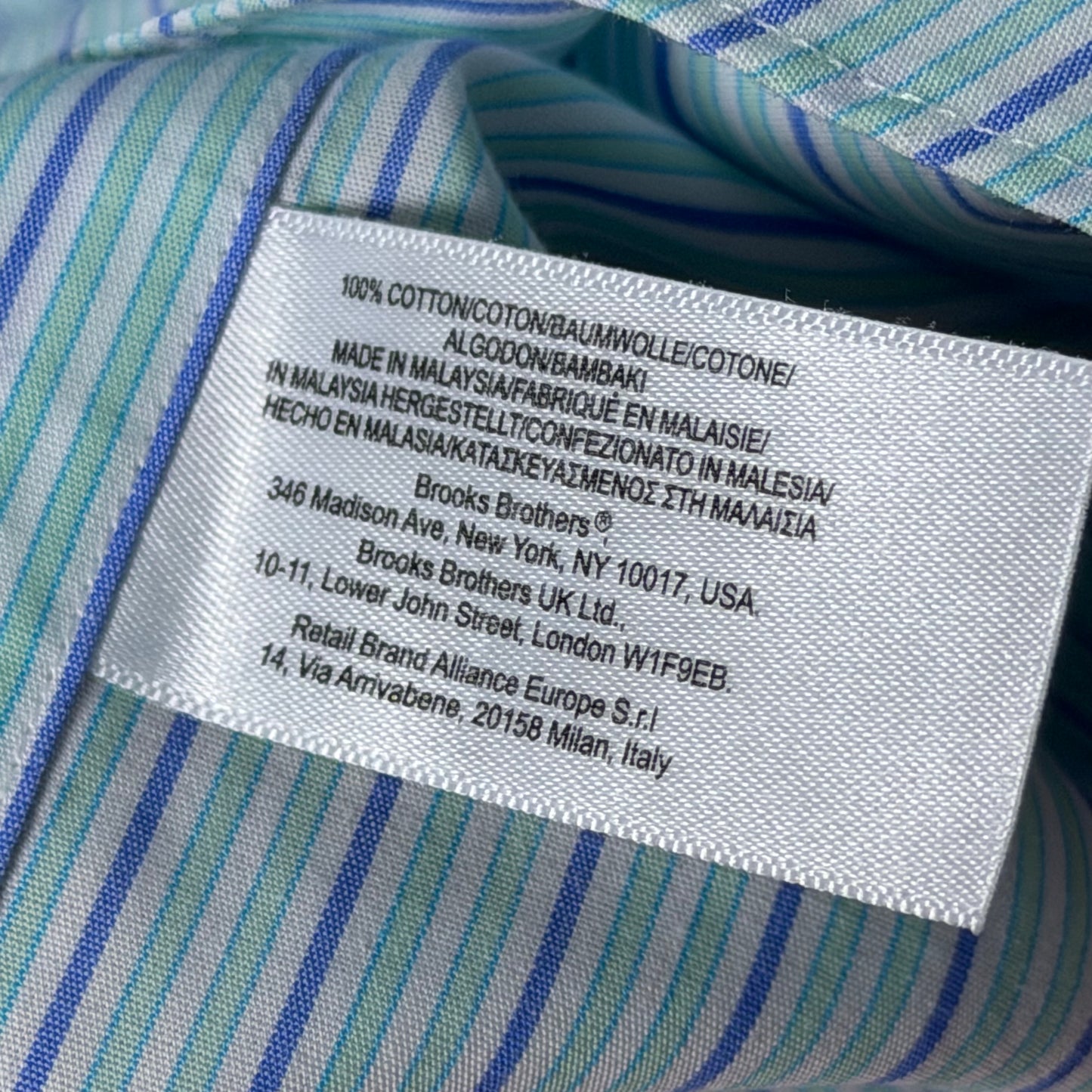 Brooks Brothers 1818 Striped Men’s Button Down