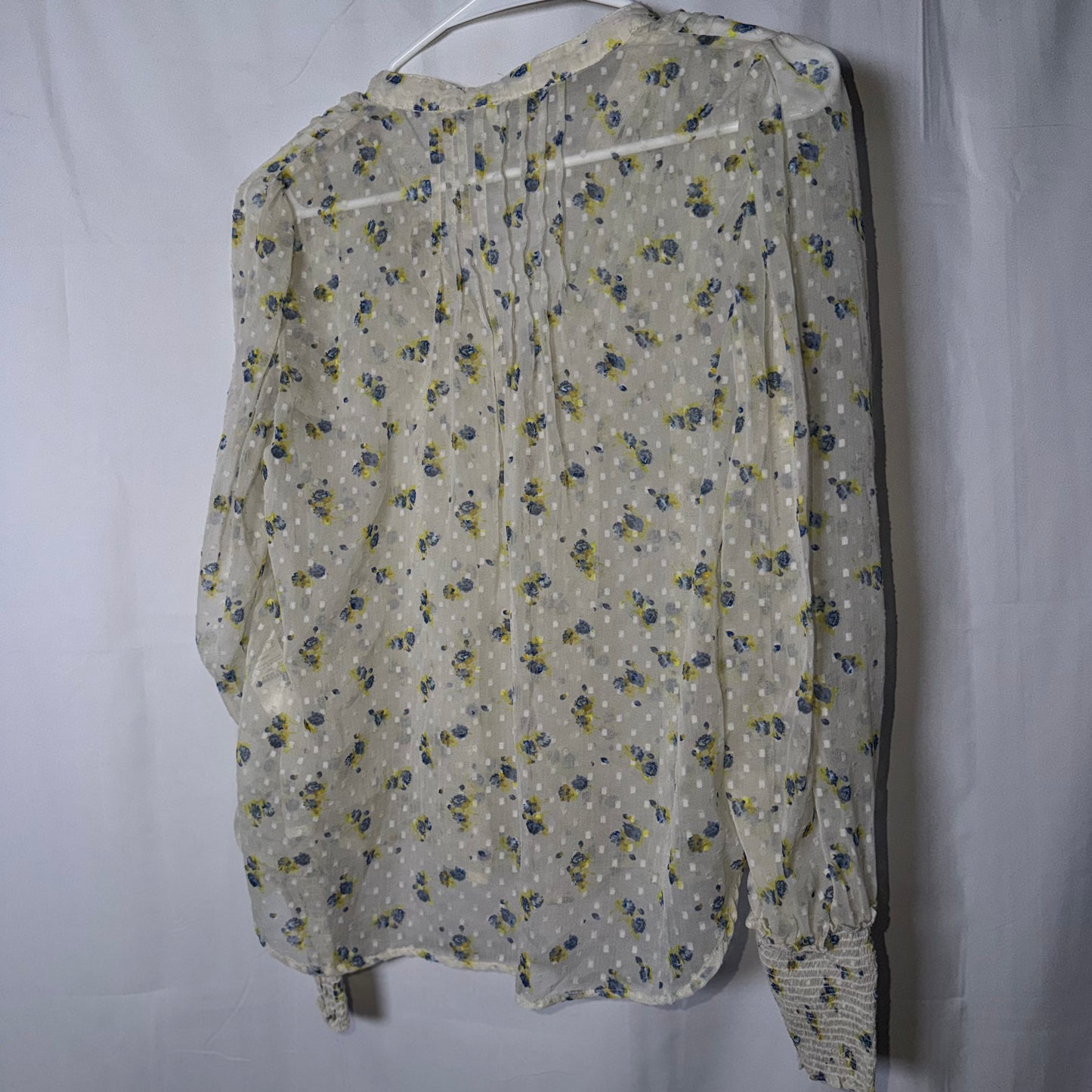 Free People Floral Button Down Blouse