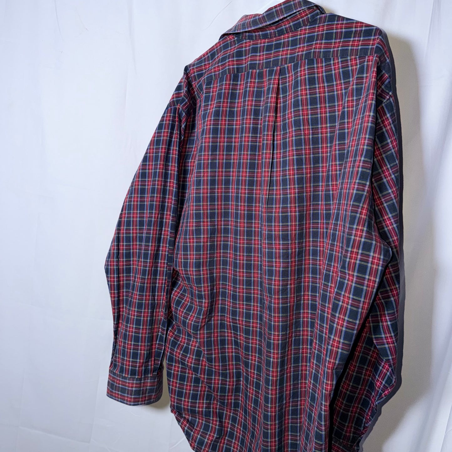 Ralph Lauren Red and Charcoal Plaid Button Down