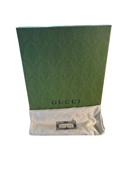 Gucci New Black Monogram Print High-Top Sneakers