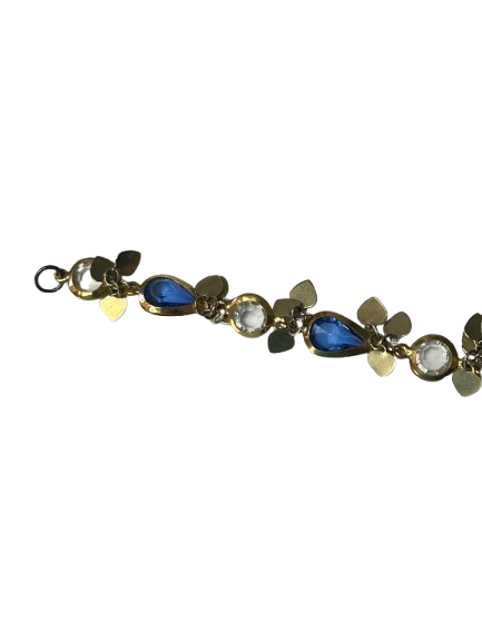 Sapphire Diamond Heart Bracelet