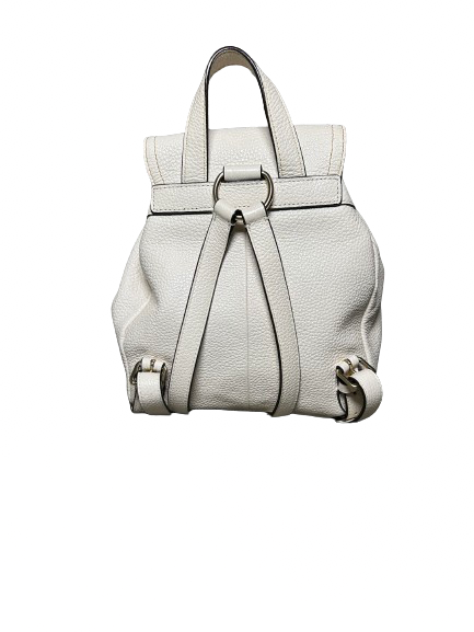 Coach White Leather Small Backpack