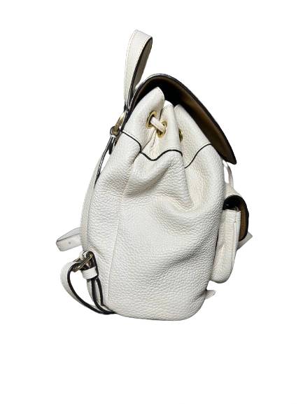 Coach White Leather Small Backpack