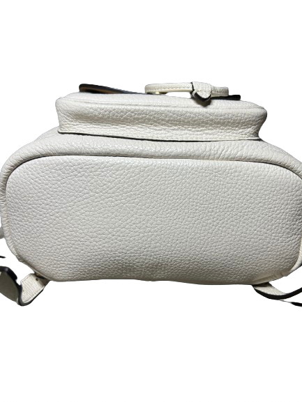 Coach White Leather Small Backpack