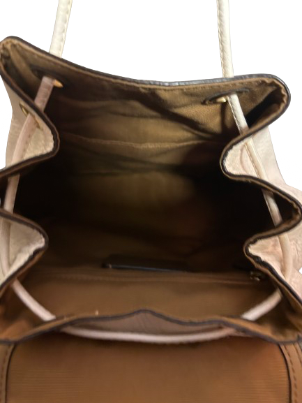 Coach White Leather Small Backpack