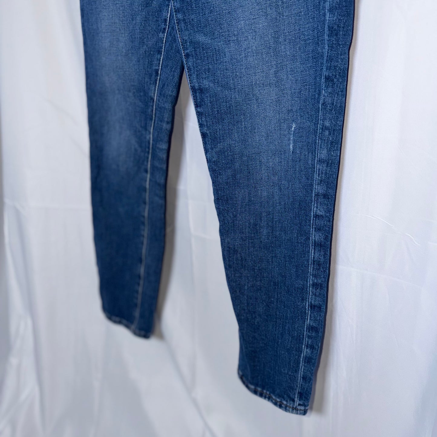 Madewell the Slim Fit Crop High Rise Boyjean Blue Denim
