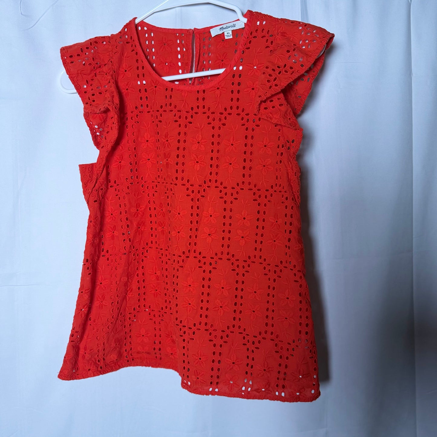 Madewell Sleeveless Coral Shirt