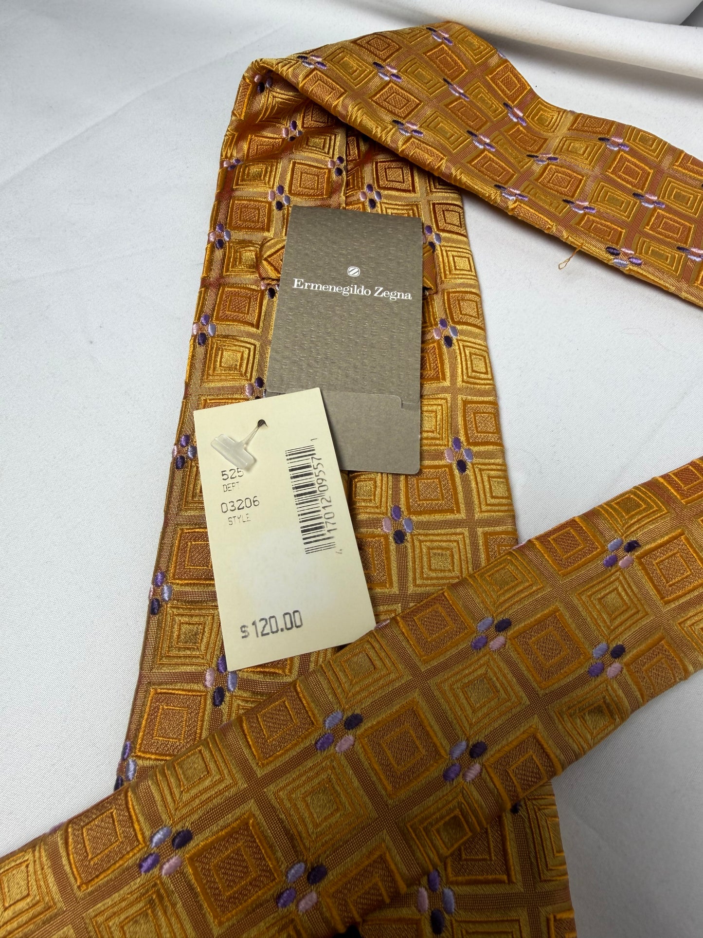 Zegna Brand New Silk Tie Made in Italy