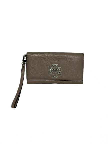 Tory Burch Grey Wristlet Clutch