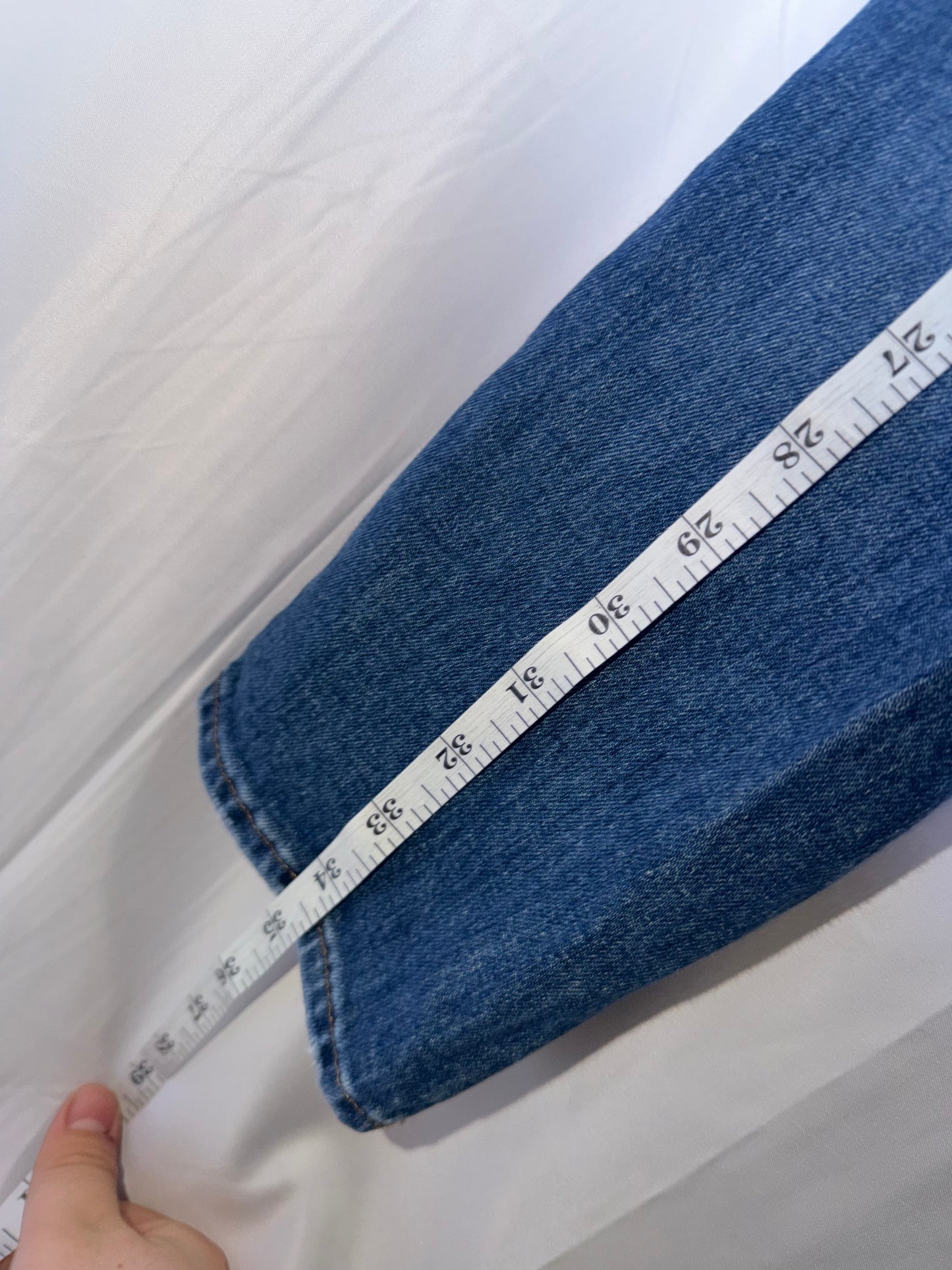Madewell the Slim Fit Crop High Rise Boyjean Blue Denim
