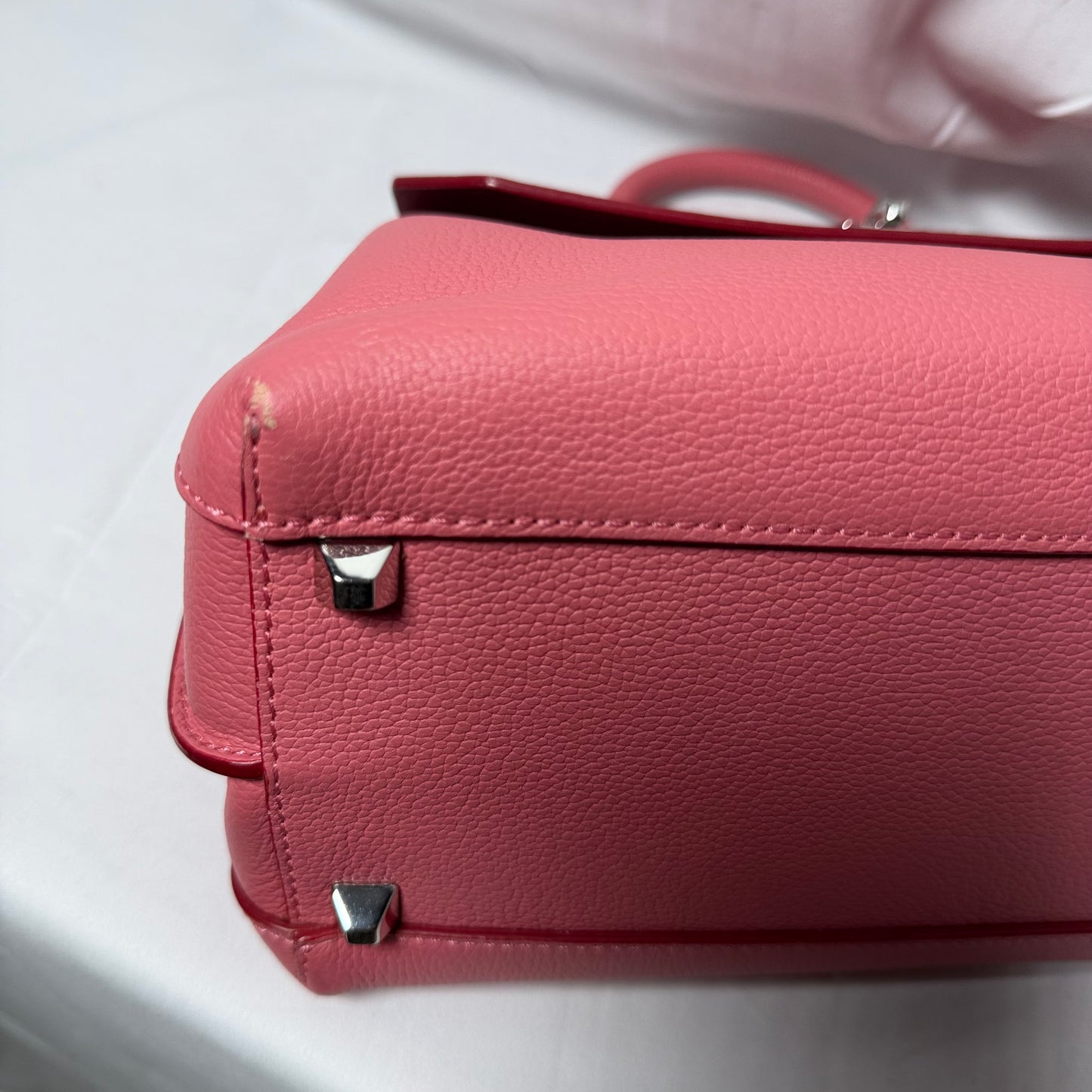 MCM Pink Leather Handbag Ultra Rare