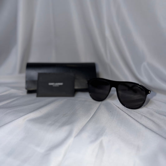 Saint Laurent Black Round Sunglasses