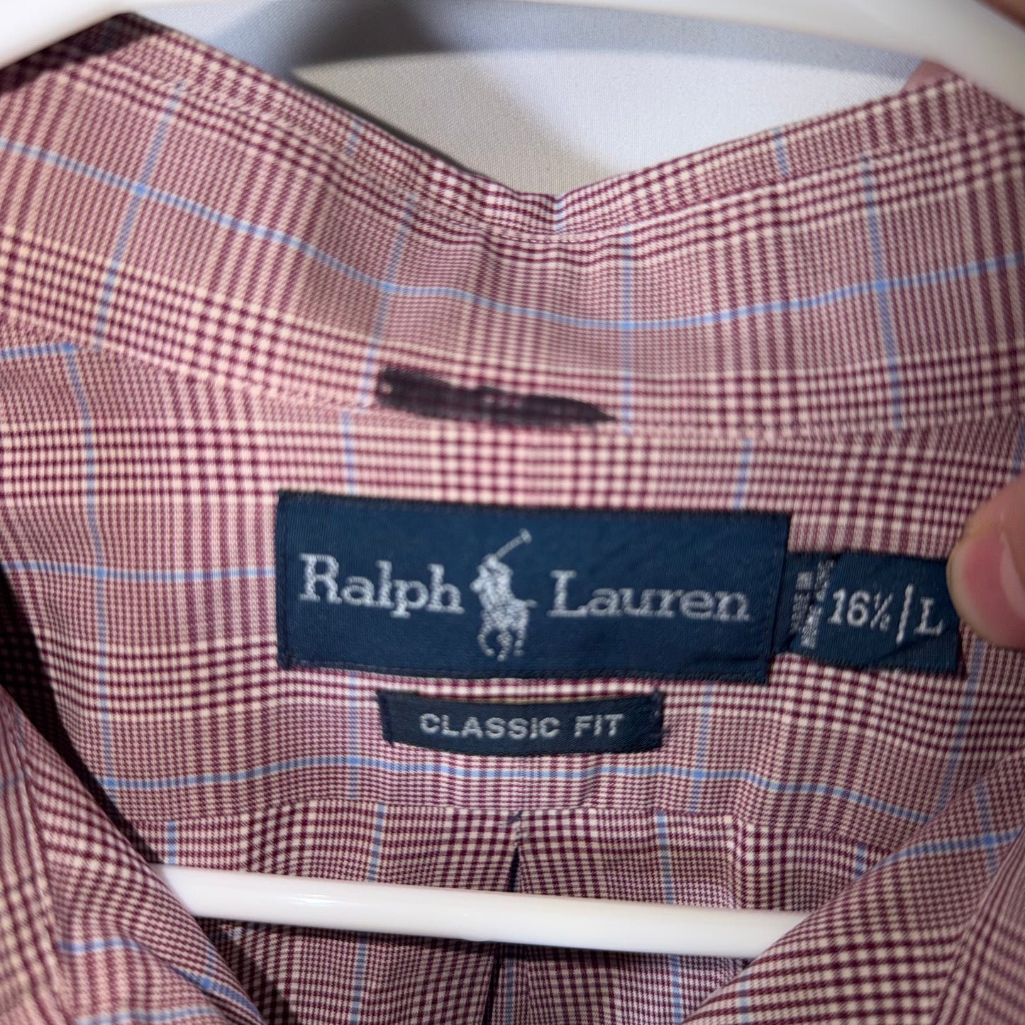 Polo Ralph Lauren Red Stripe Plaid Button Down