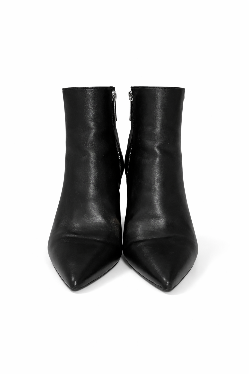 Michael Kors Leather Heeled Ankle Boots in Black