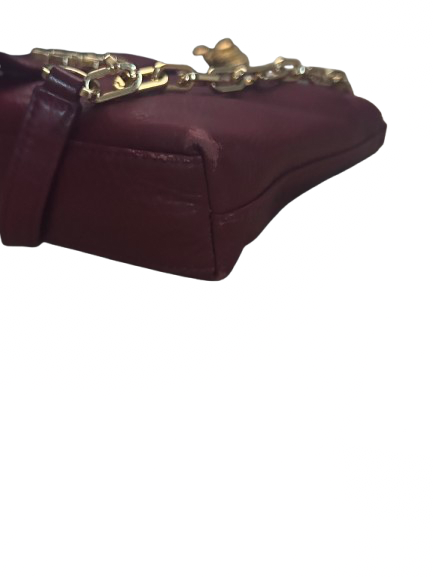 Tory Burch Burgundy Chained Crossbody
