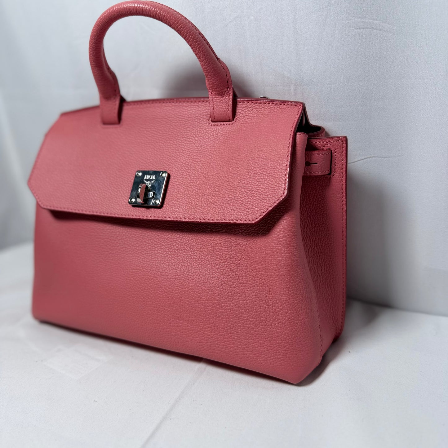 MCM Pink Leather Handbag Ultra Rare