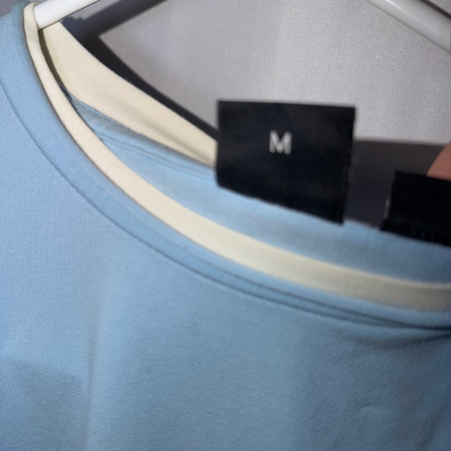 Hugo Boss Blue and White Long Sleeve Shirt