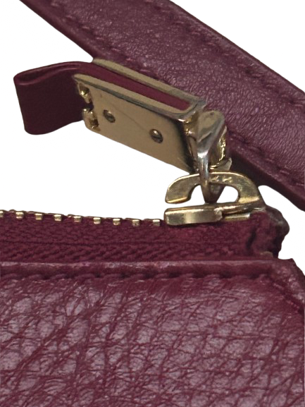 Tory Burch Burgundy Chained Crossbody