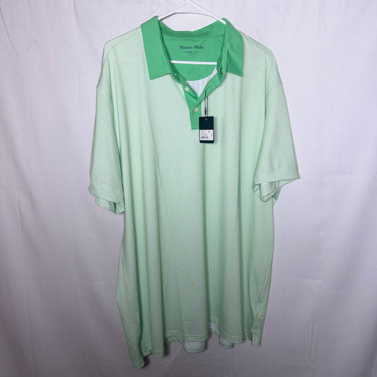 Mizzen-Main Green and White Polo Brand New
