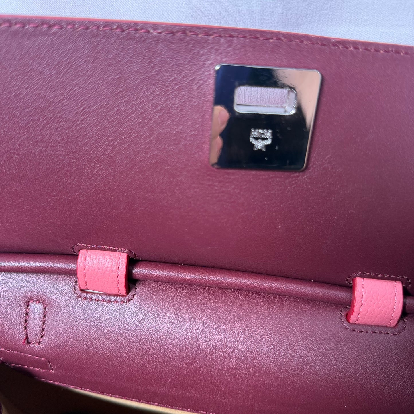MCM Pink Leather Handbag Ultra Rare