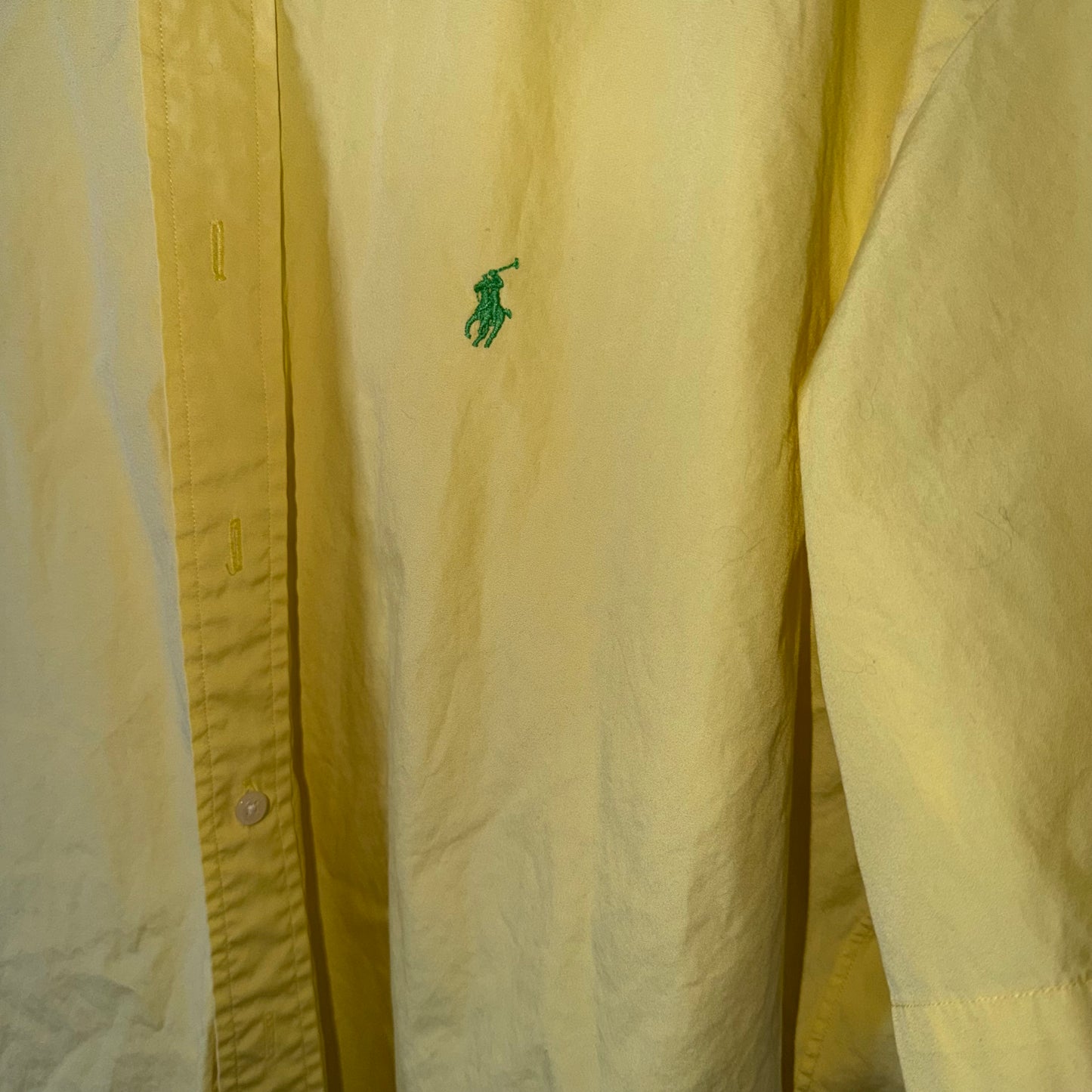 Ralph Lauren Yellow Short Sleeved Button Down