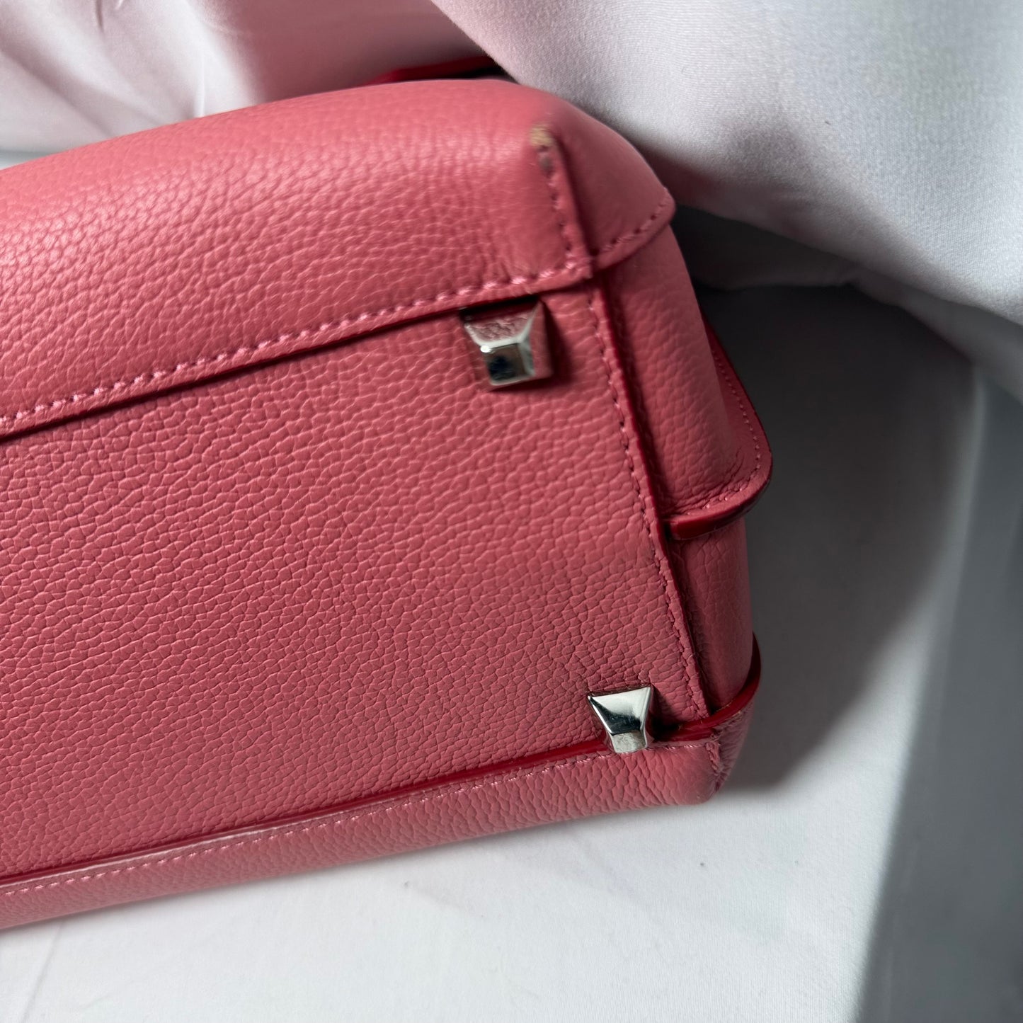 MCM Pink Leather Handbag Ultra Rare