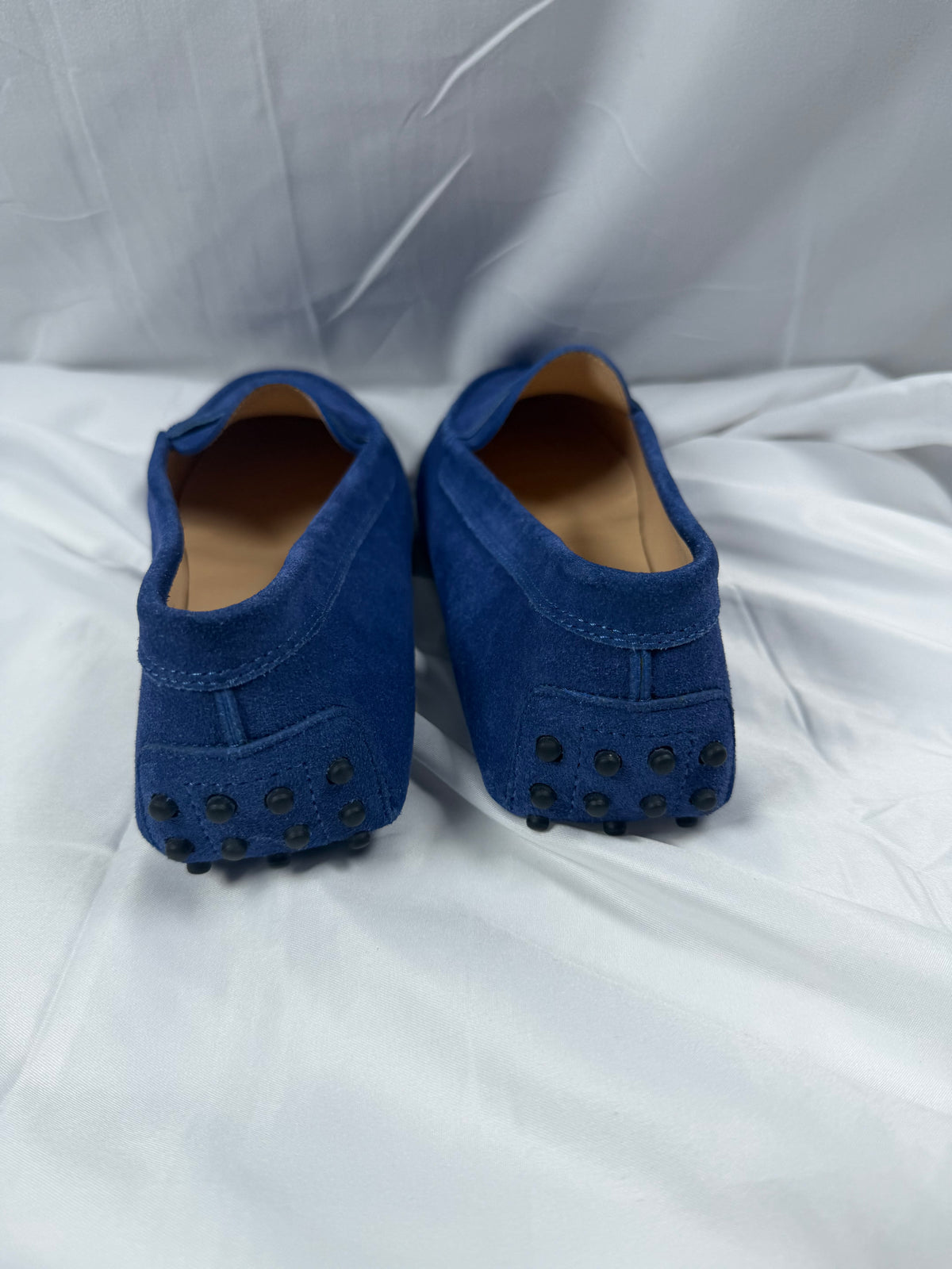 Tods Women’s Blue Suede Loafers