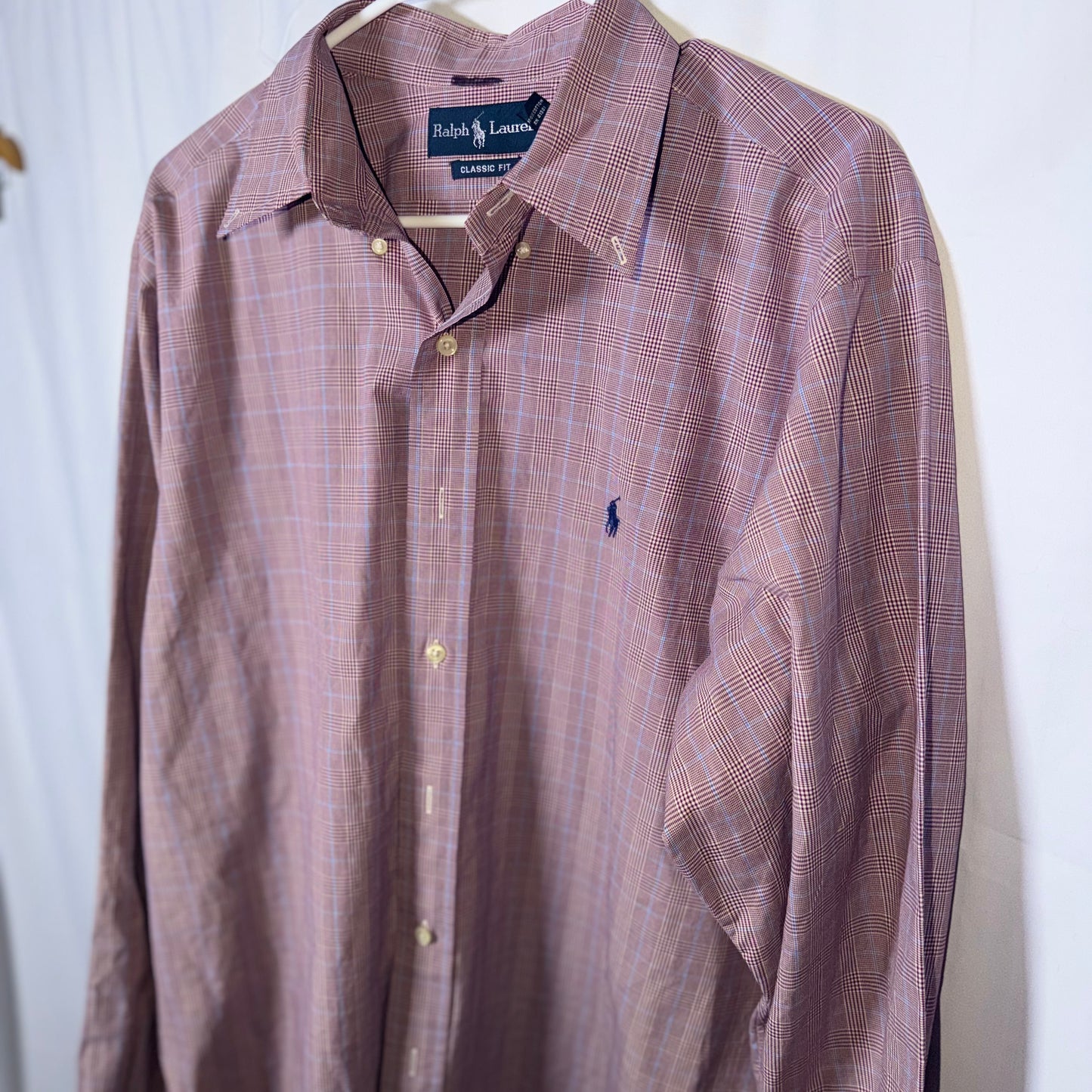 Polo Ralph Lauren Red Stripe Plaid Button Down