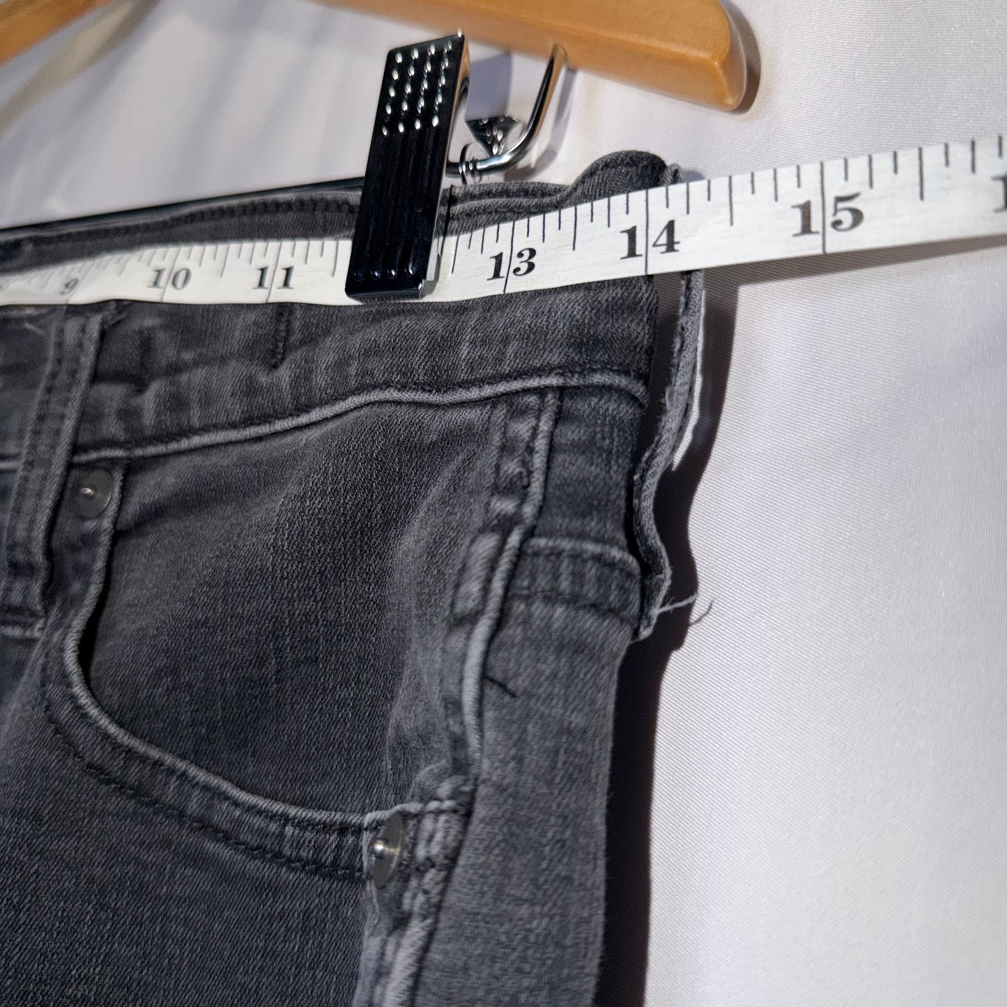 Madewell 10” High Rise Skinny Jeans Black Denim