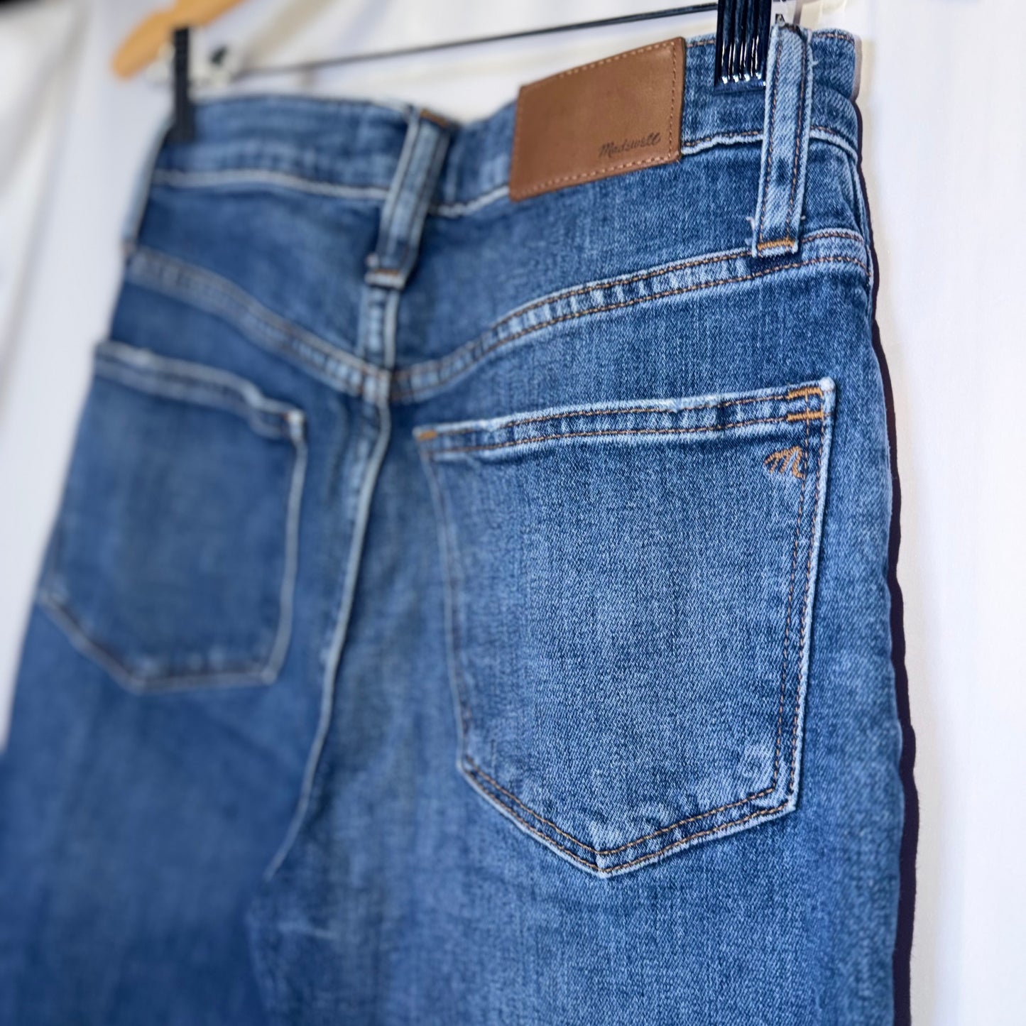 Madewell the Slim Fit Crop High Rise Boyjean Blue Denim
