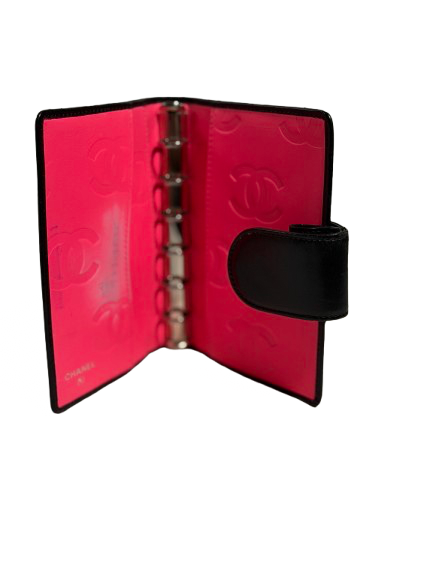 Chanel Cambon Black Quilted Agenda Cover