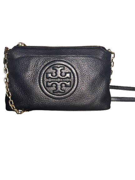 Tory Burch Black Leather Chain Crossbody