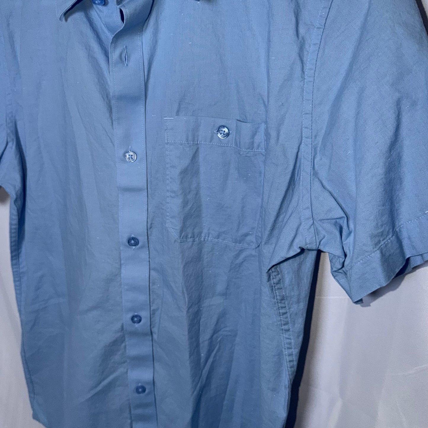 Travis Mathew Light Blue Short Sleeved Button Down Shirt