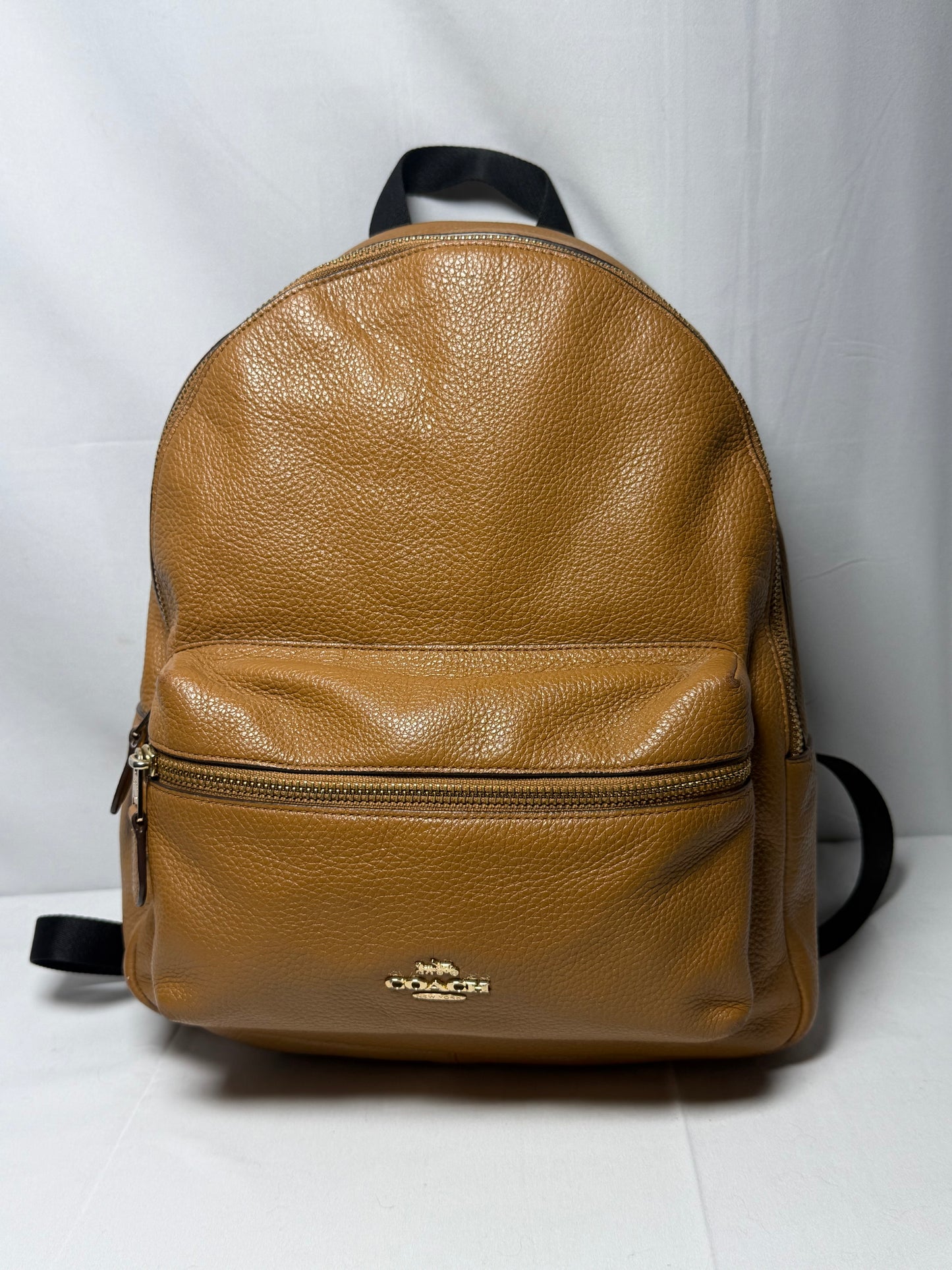Coach Brown Leather Backpack