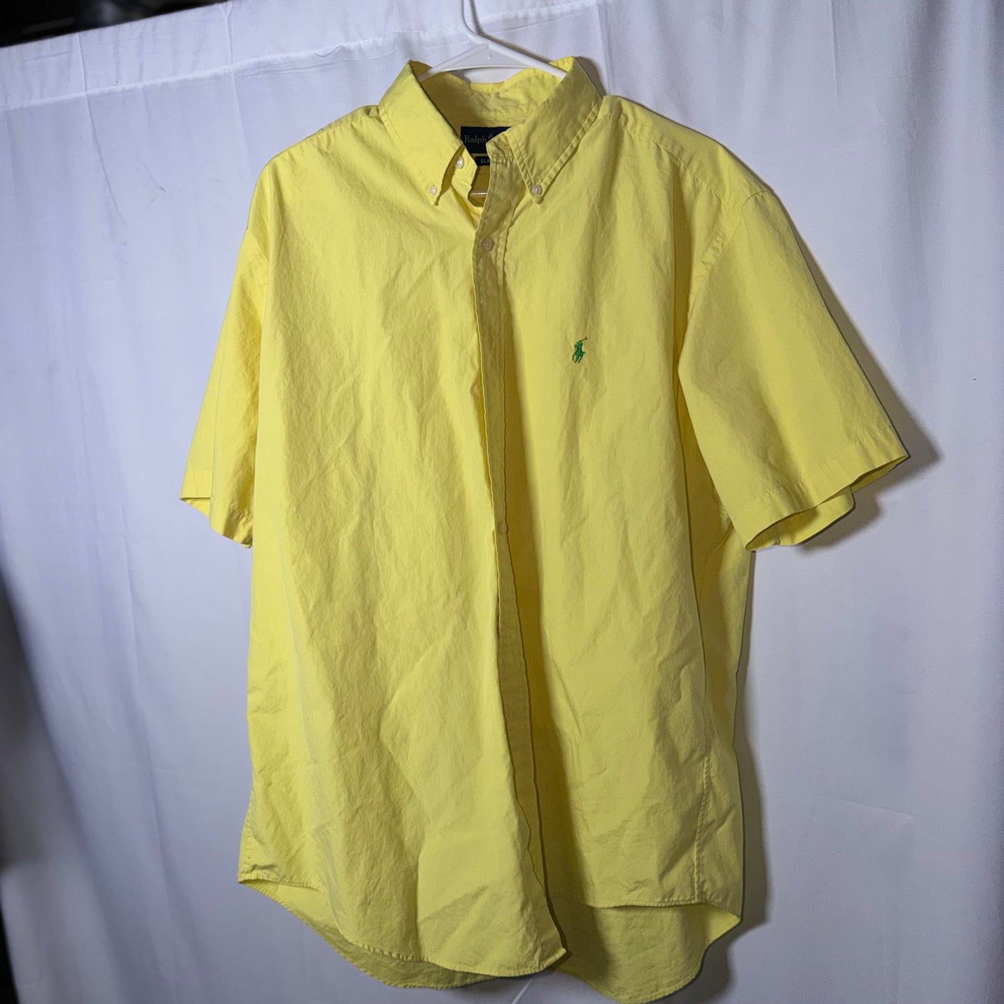 Ralph Lauren Yellow Short Sleeved Button Down