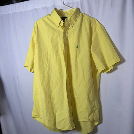 Ralph Lauren Yellow Short Sleeved Button Down