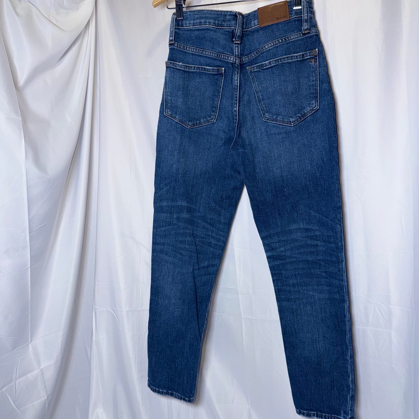 Madewell the Slim Fit Crop High Rise Boyjean Blue Denim