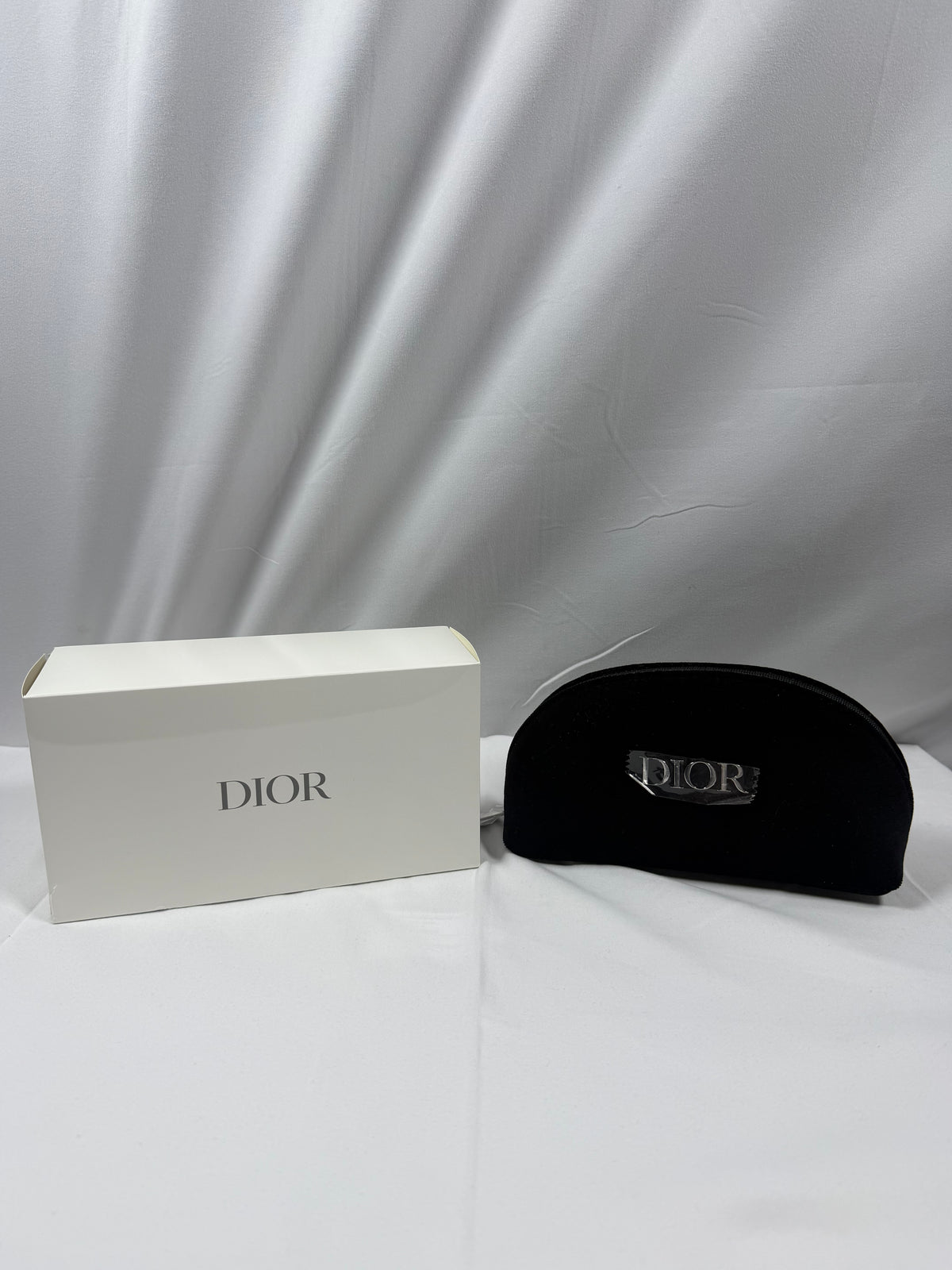 Dior Black Velvet Cosmetic Bag
