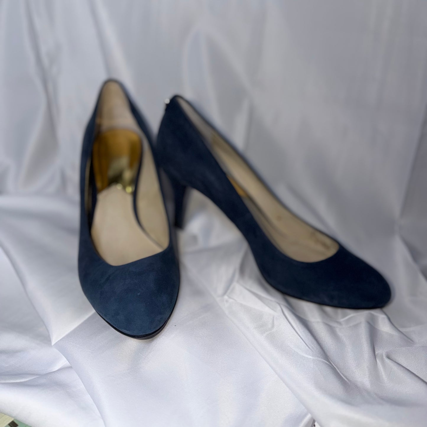 Michael Kors Blue Suede Heels