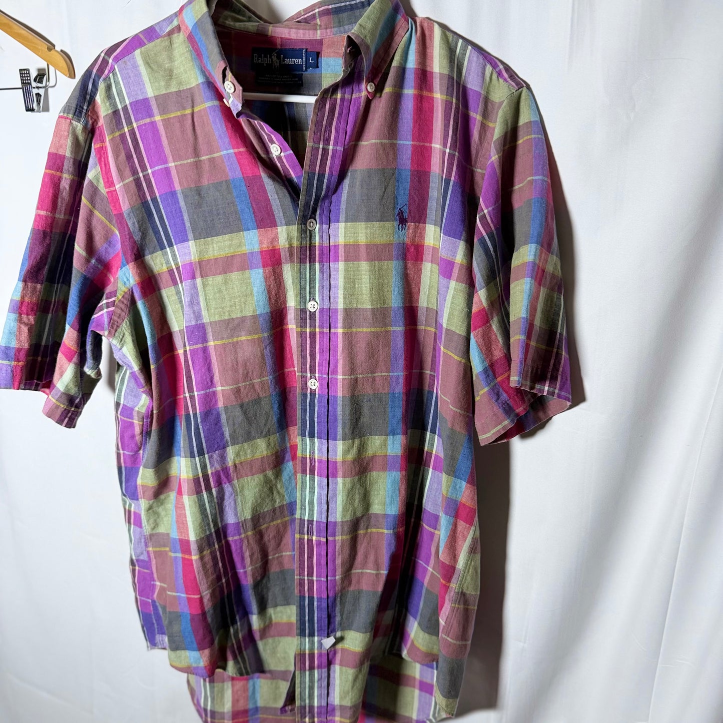 Ralph Lauren Multicolor Short Sleeved Button Down Shirt