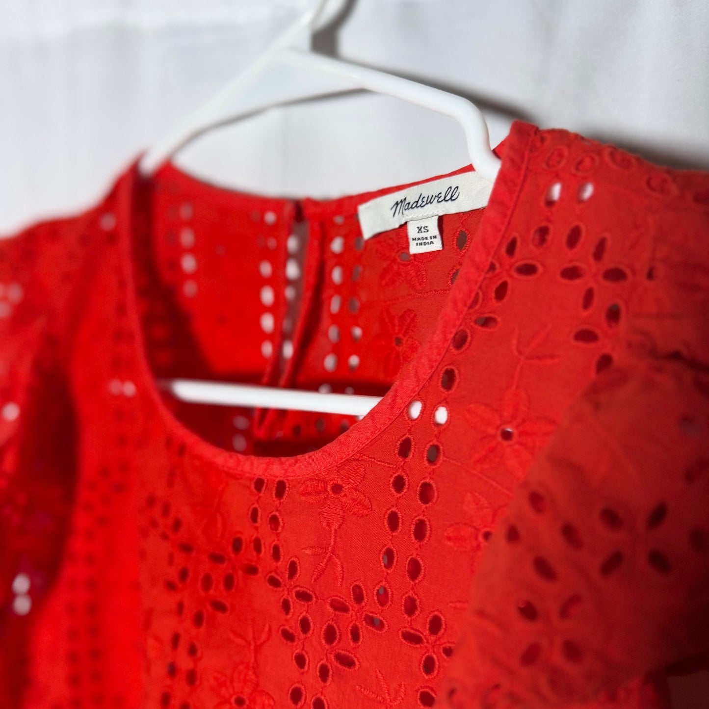 Madewell Sleeveless Coral Shirt