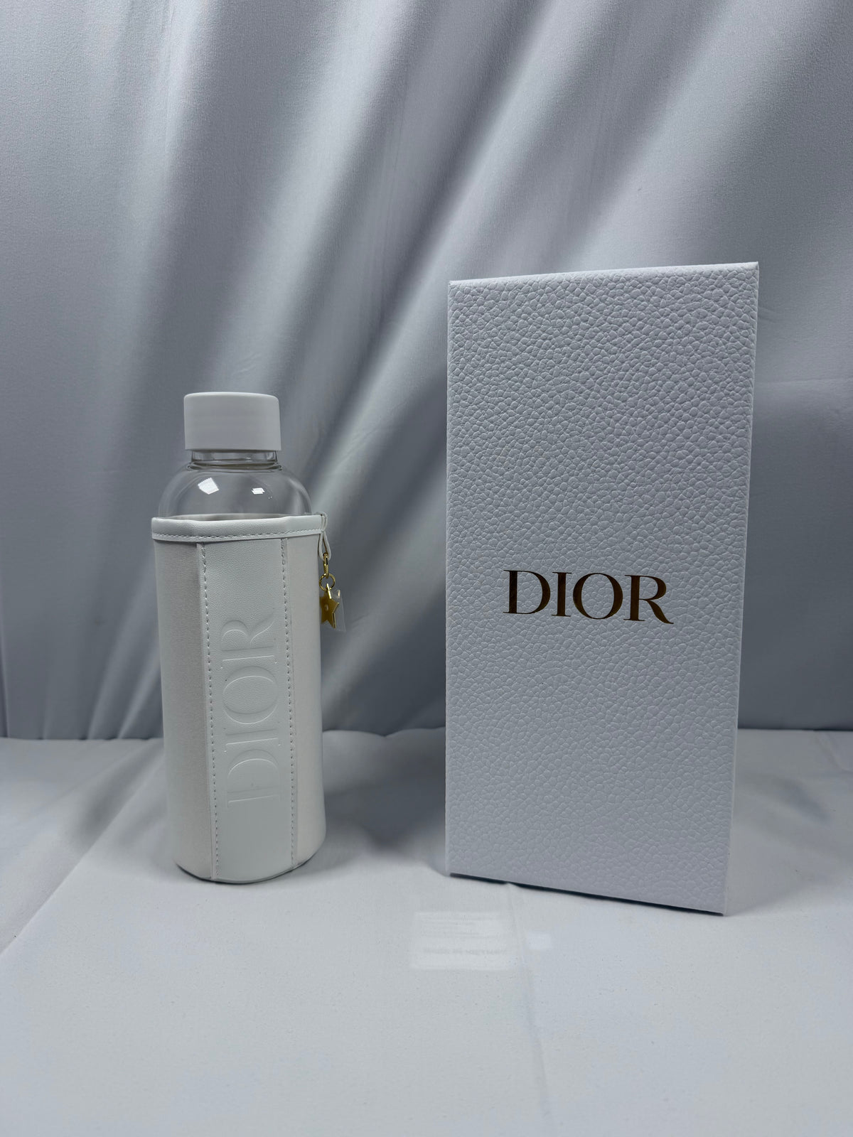 Dior Glass Waterbottle with Sleeve
