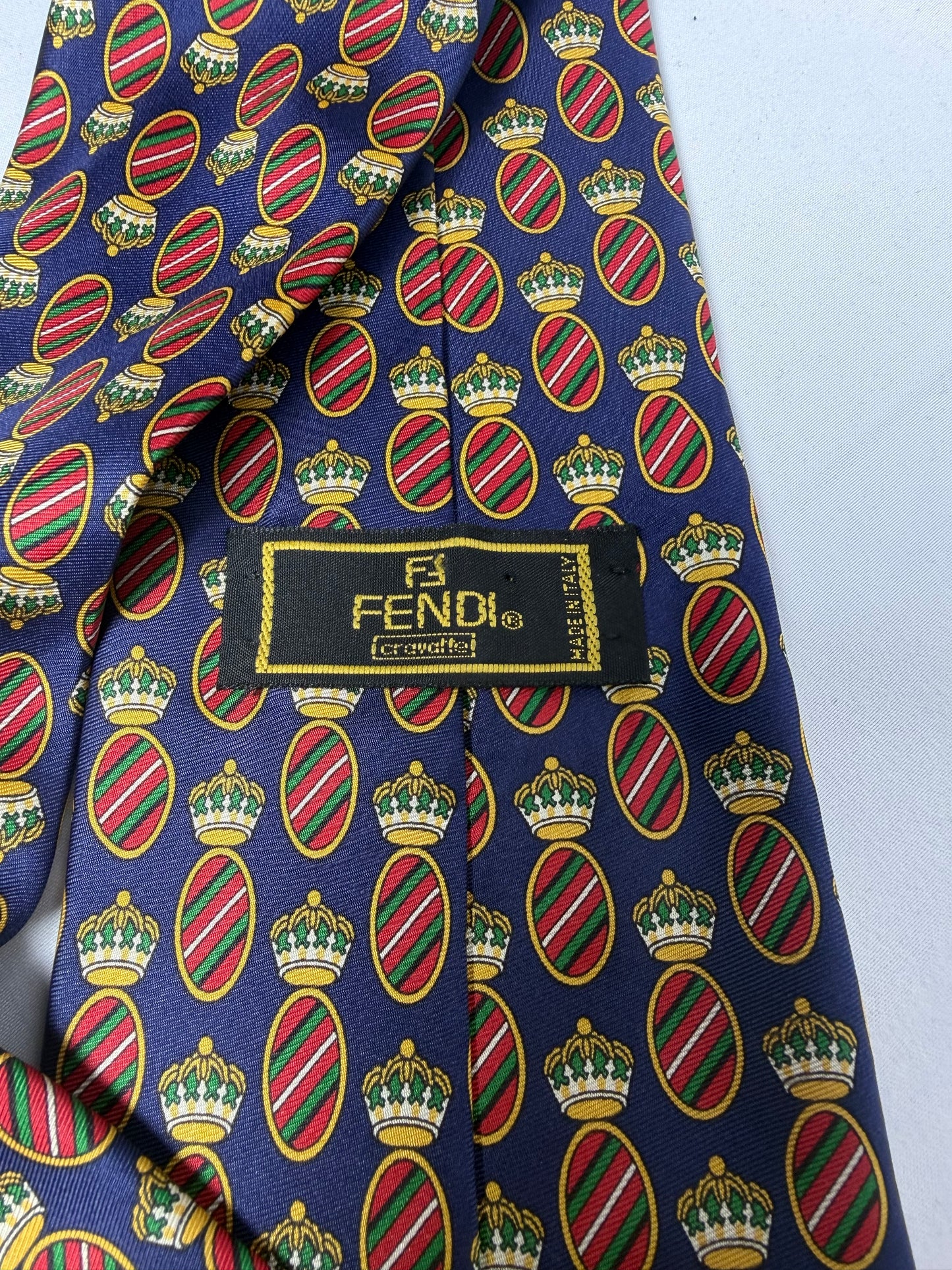 Fendi 100% Silk Tie Made in Italy