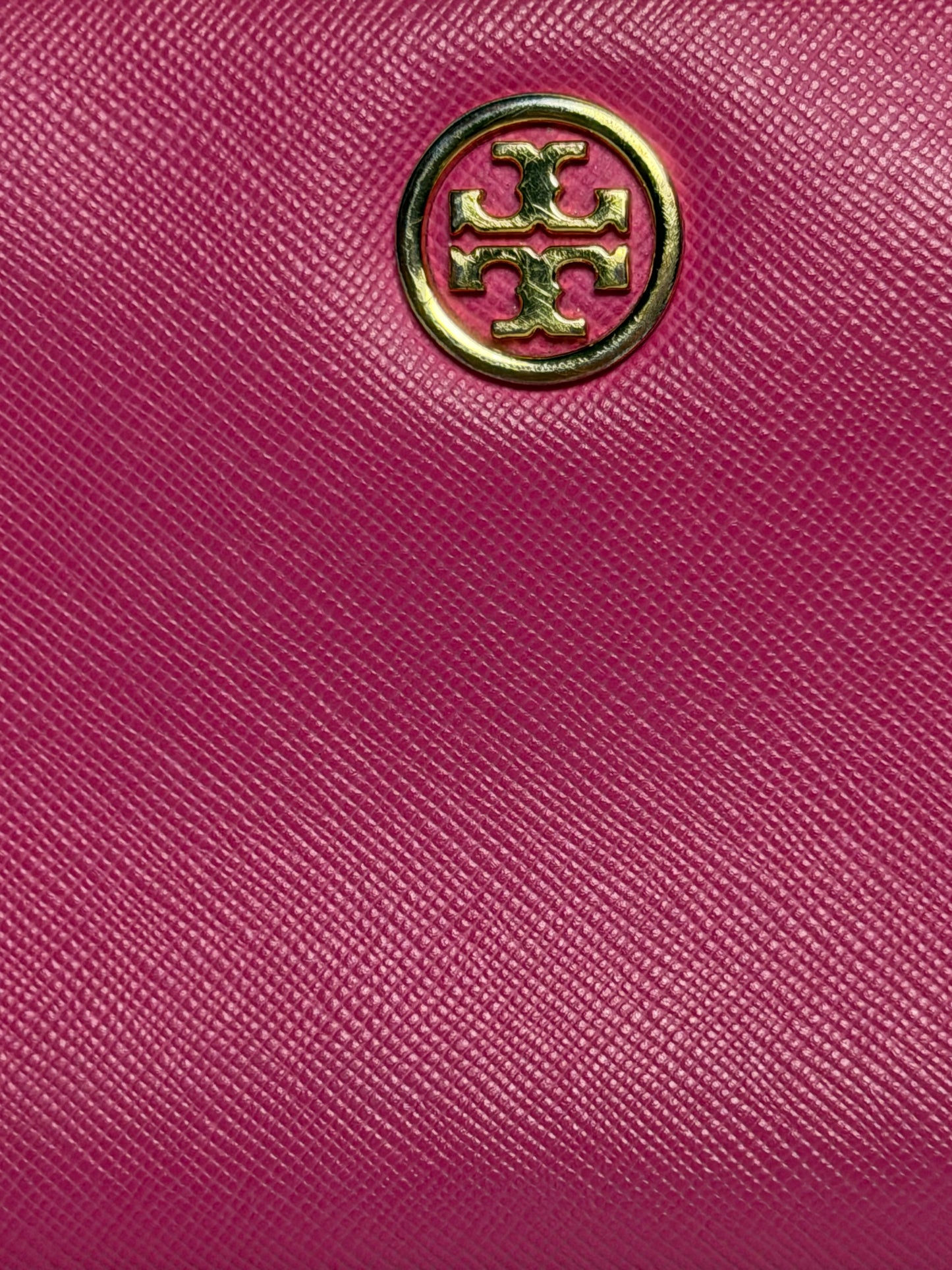 Tory Burch Hot Pink Long Zip Wallet