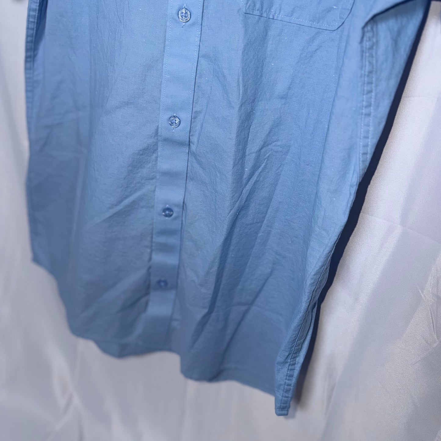 Travis Mathew Light Blue Short Sleeved Button Down Shirt